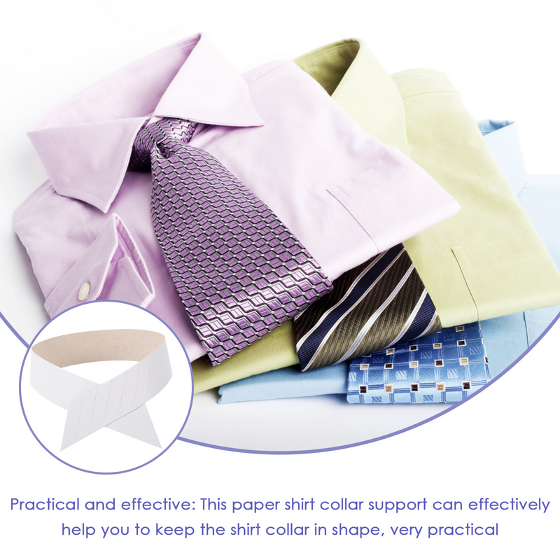 100pcs Shirt Collar Support Stays Paper Shirt Collar Fixing Supports Shirt Collars Fixing Supplies