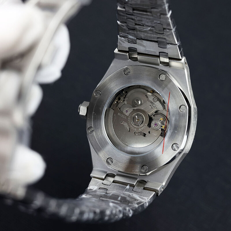 PORSTIER-Relógio Mecânico de Luxo para Homens, Relógios Automáticos, Mostrador Luminoso, Sapphire, Aço Inoxidável, Relógio Impermeável, 41mm, NH35, Novo
