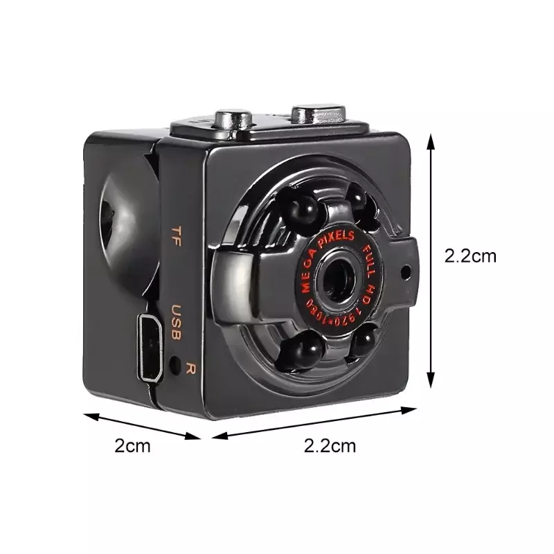 กล้องการมองเห็นได้ในเวลากลางคืนกล้องรักษาความปลอดภัยในกล้อง WIFI Mini, กล้อง SQ8 1080P HD อินฟราเรด