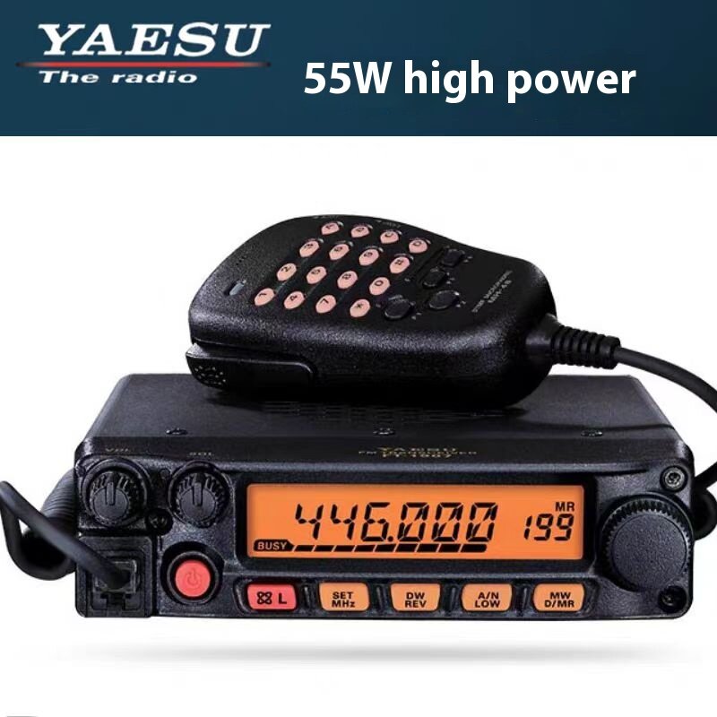 YAESU-Intercomunicador de alta potência do carro, auto-condução Tour Car Radio, rádio do veículo UHF, FT-1907R, FT1907, 55W