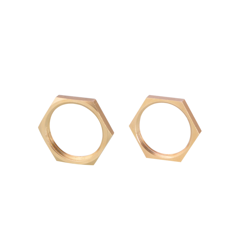 1 5 10 Pcs ทองเหลือง Hex Lock Nuts ท่อ1/8 1/4 3/8 1/2 3/4 1นิ้ว BSP Female Thread hexagonal Shank Cap ทองแดงหน้าแปลน Nut
