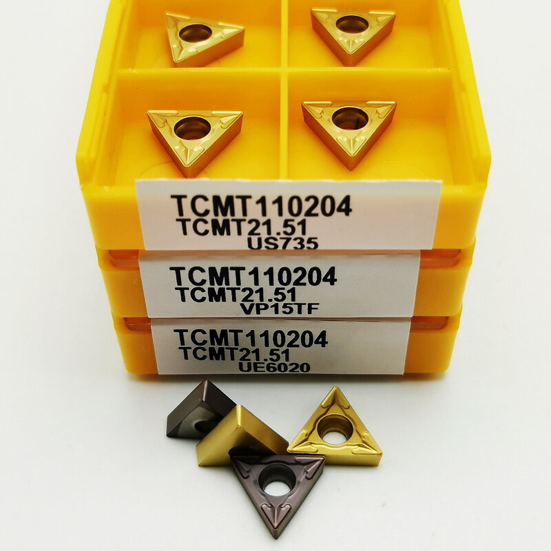 TCMT110204 VP15TF TCMT110204 UE6020 inserti in metallo duro utensili per tornitura interni inserti per tornitura TCMT 110204 utensili da taglio