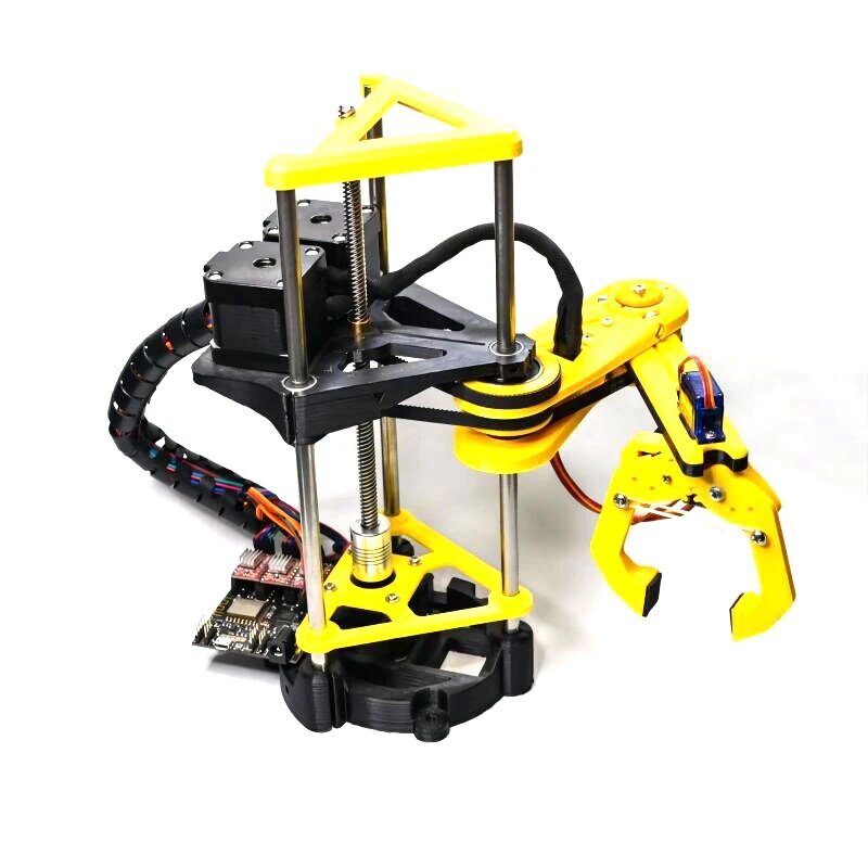 Multi Axis Scara Robot Arm modello di manipolatore di stampa 3D per Arduino Robot Kit fai da te con motore passo-passo artiglio Pyhton programmabile