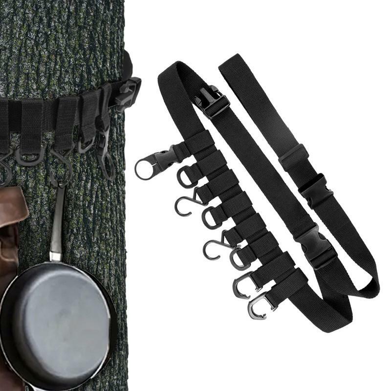 Suporte de equipamento de caça antiderrapante para sela, Árvore Stand Gear Hanger, Strap Bow Hunting Acessório, Bow Holder ajustável, Hanger