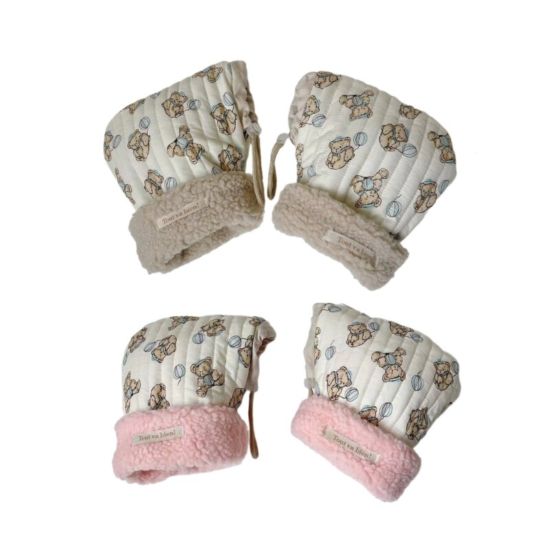 Children's Car Mittens Warm and Soft Hand Warmers for Outdoor Activities