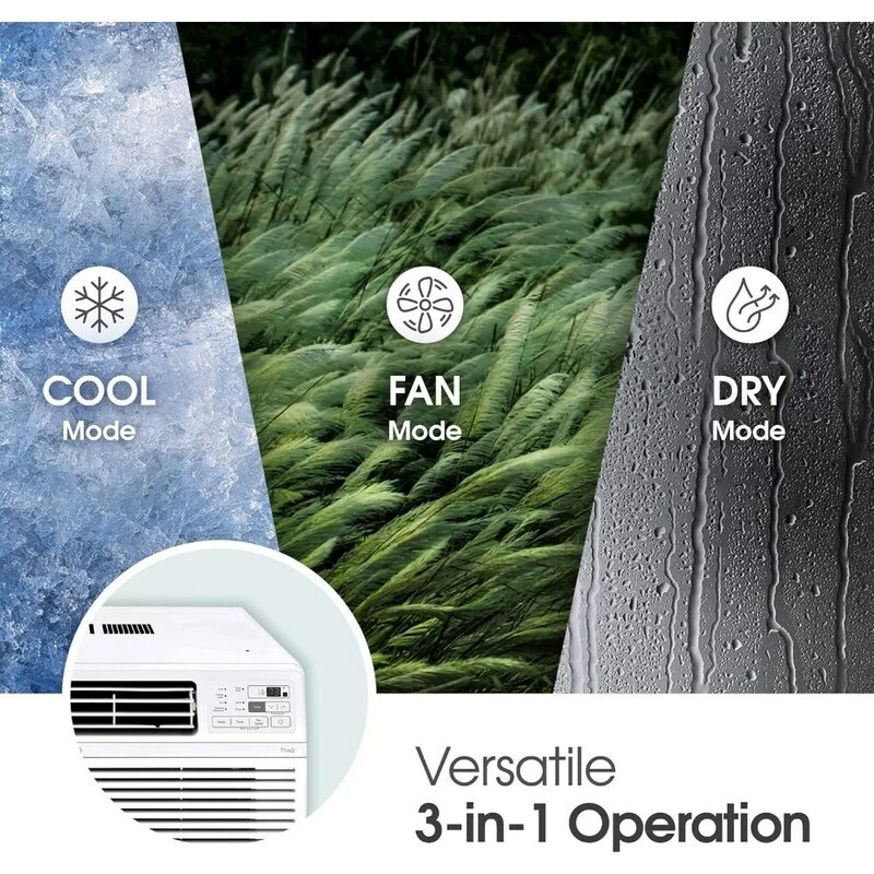 리모컨 와이파이 지원 앱 에어컨, 초저소음 세척 가능 필터, 800Sq. ft 냉각, 대용량용, 2023 신제품