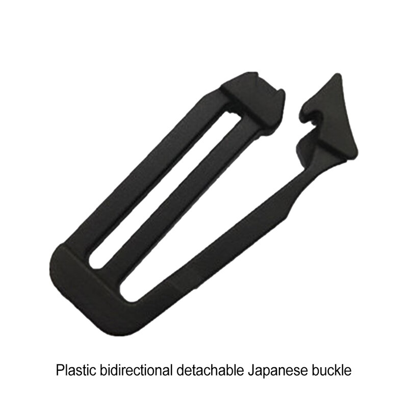Durável e confiável Webbing Bag Link Buckle, ampla aplicação, preto fácil, atividades ao ar livre, 10pcs