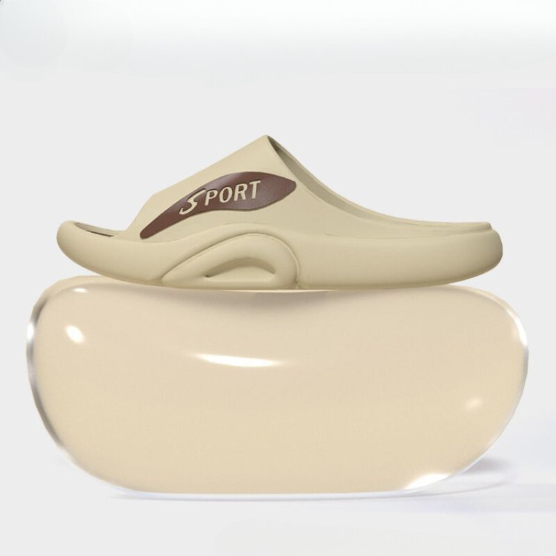 남성 패션 여름 슬리퍼 플랫폼 EVA 야외 샌들 신발, 부드러운 홈 미끄럼 방지 플랫 슬리퍼