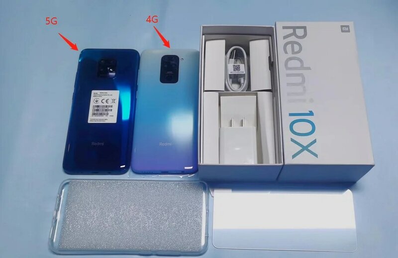 Xiaomi-Smartphone de tela cheia Redmi 10X, celular original, câmera traseira, 6.53 ", 5020mAh grande bateria, 4GB + 128GB