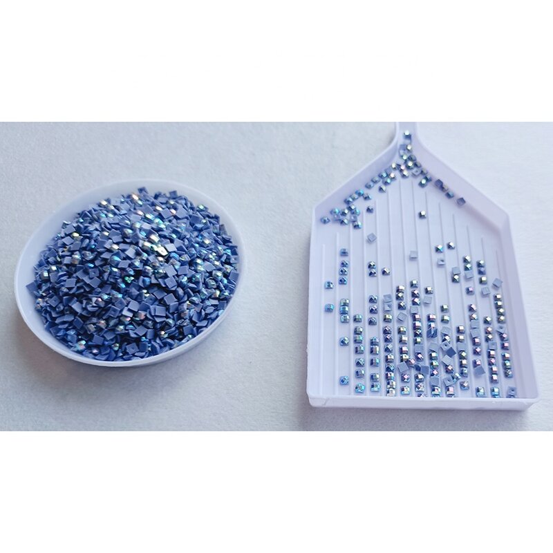 Hot sale DMC 160# color square AB diamond drills acrylic diamond beads paintings accessories for home decoration