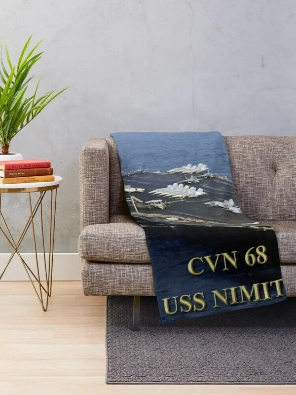 CVN-68 USS Nimitz 던지기 담요, 여름 해변 아기 담요