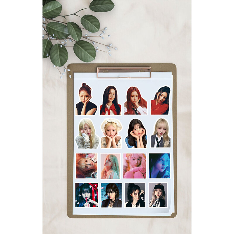 Kpop IVE Sticker postal, álbum de moda coreana, tarjetas de grupo Idol, fotos impresas, regalo para fanáticos, 100 unids/set