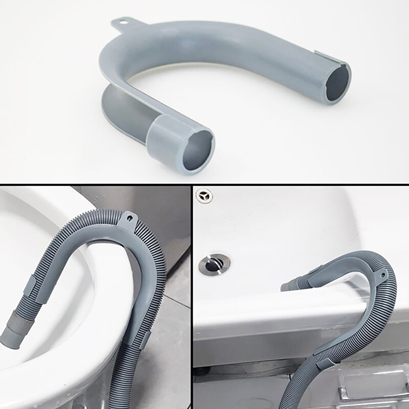 Universale a forma di U scarico uscita tubo guida assemblaggio Fit tubo di scarico lavatrice lavastoviglie tubo Clip supporto per tubo staffa