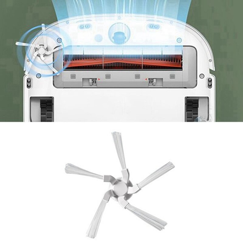 Sikat samping untuk Xiaomi Dreame Bot W10 Robot sapu pembersih vakum Aksesori suku cadang pengganti