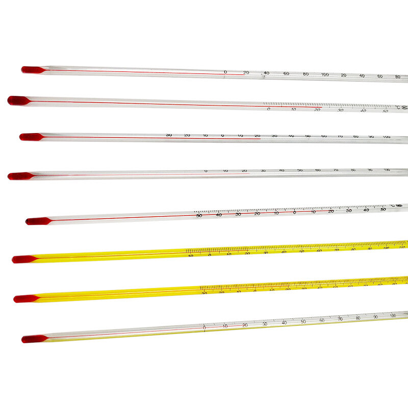 Termometro a bacchetta di vetro per uso domestico per interni di grado industriale termometro a cherosene per acqua rossa forniture da laboratorio-50 + 50 ° 0-200