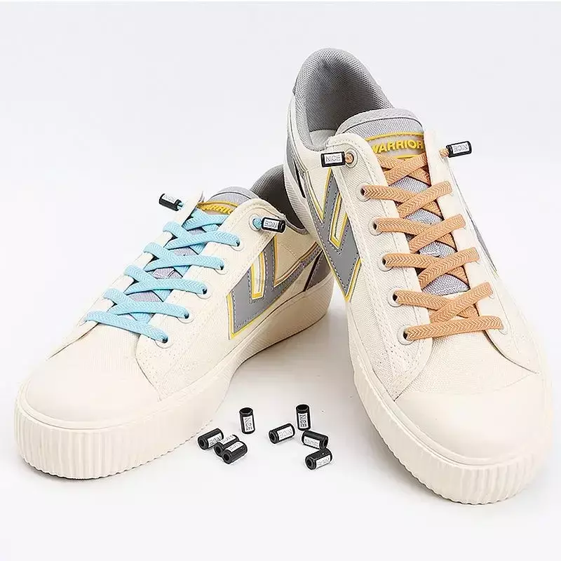 Cordones elásticos para zapatillas de deporte, banda de goma sin atar, fácil de instalar, 20 colores