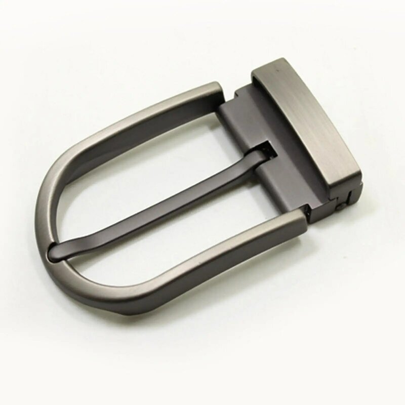 Hebilla de cinturón de Metal para negocios, hebilla de Pin rectangular Reversible clásica de aleación de Zinc, repuesto informal para cinturón de 37mm-39mm