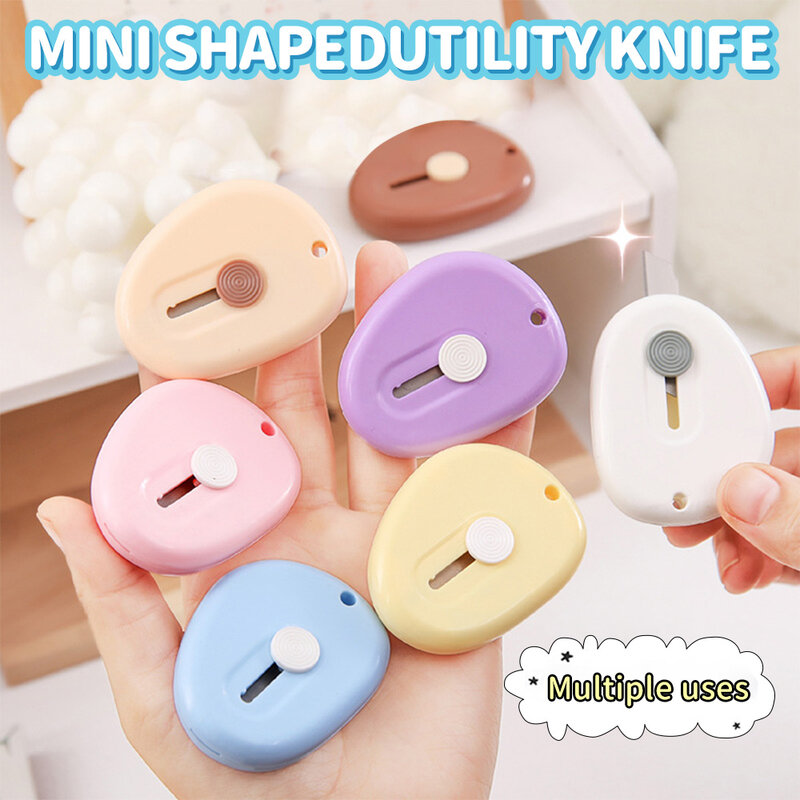 Candy Colors Portable Utility Knife Unpack Express Unboxing Artifact Student School Learning Office Student Art Supplies