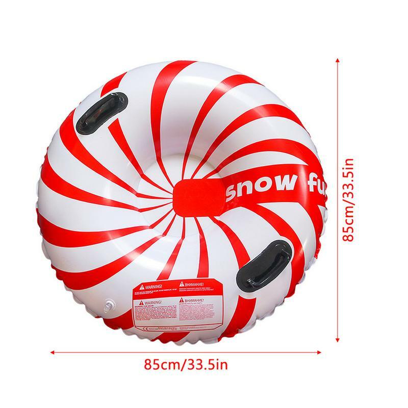 Inflatable Snow Tube Inflatable Sledding Tube With 2 Handles Outdoor Winter Toys Inflatable Snow Sled For Adults Kids Winter