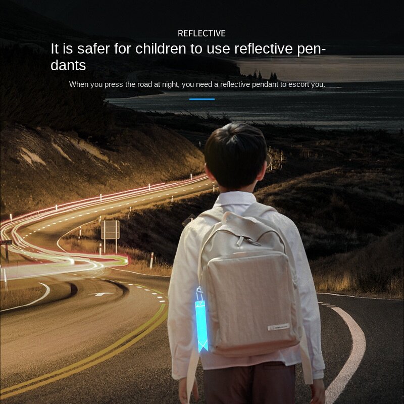 Chaveiro reflexivo saco pingente de alto brilho noite refletor ornamentos coloridos Strip marcador Roadway segurança acessórios
