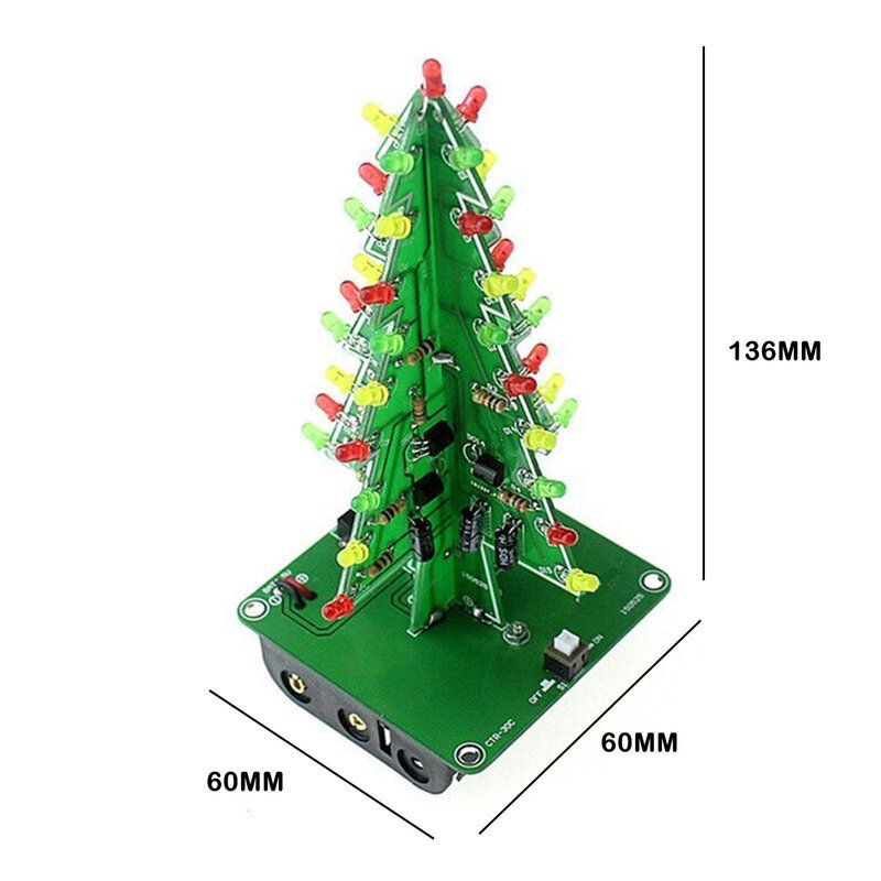 Glowing Christmas Tree Ornament DIY Christmas Crafts Reusable For Table Desktop