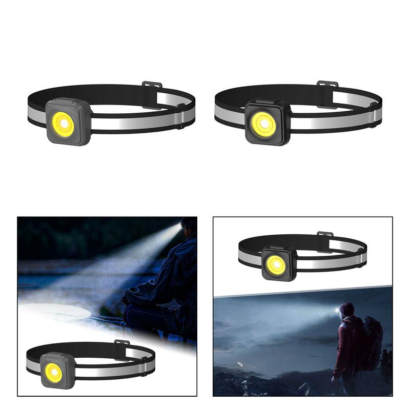 Floodlight flashlights Head Torches Rechargeable COB 3 Lighting Modes Head Light for Biking Outdoor Riding Camping Night Running