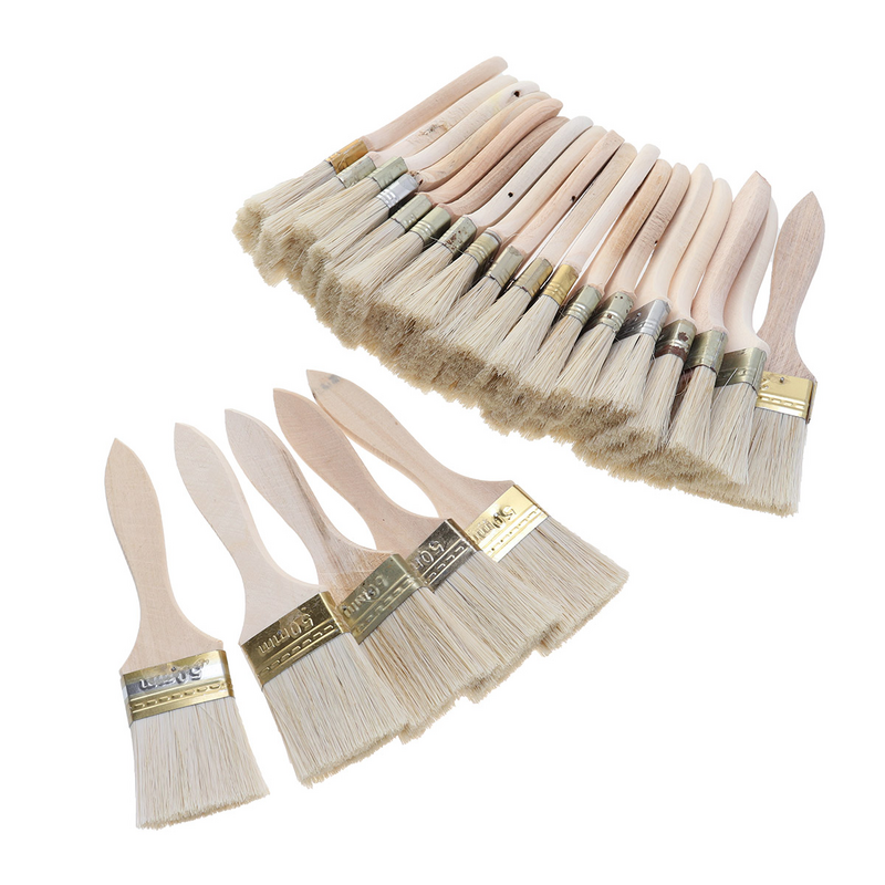 Paint Brushes Durable Wooden Handle Bristle Premium Painting Tool Brush for Furniture Home Wall Pastel