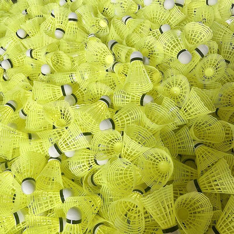 Bolas de plástico de nailon para bádminton, 10 piezas, portátiles, para entrenamiento deportivo, para exteriores