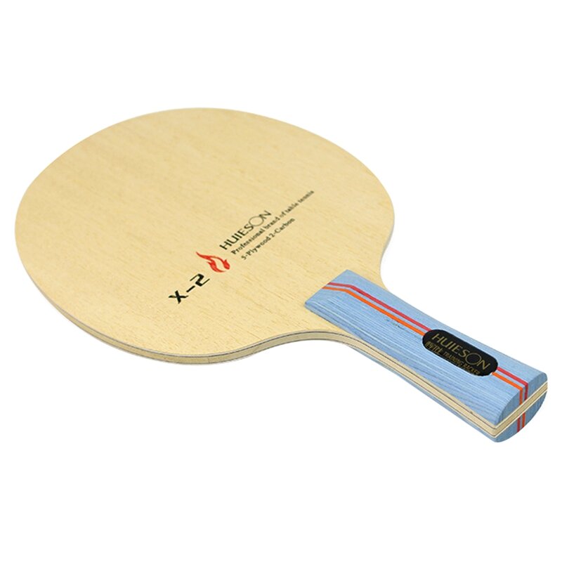 Huieson raket tenis meja karbon hibrida, 7 lapis Bet raket Ping Pong ringan untuk latihan tenis meja