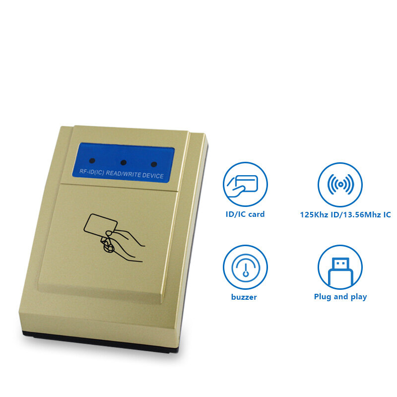 125Khz RFID Proximity Smart Reade Write Device Support USB Interface Desktop Contactless Card Reader
