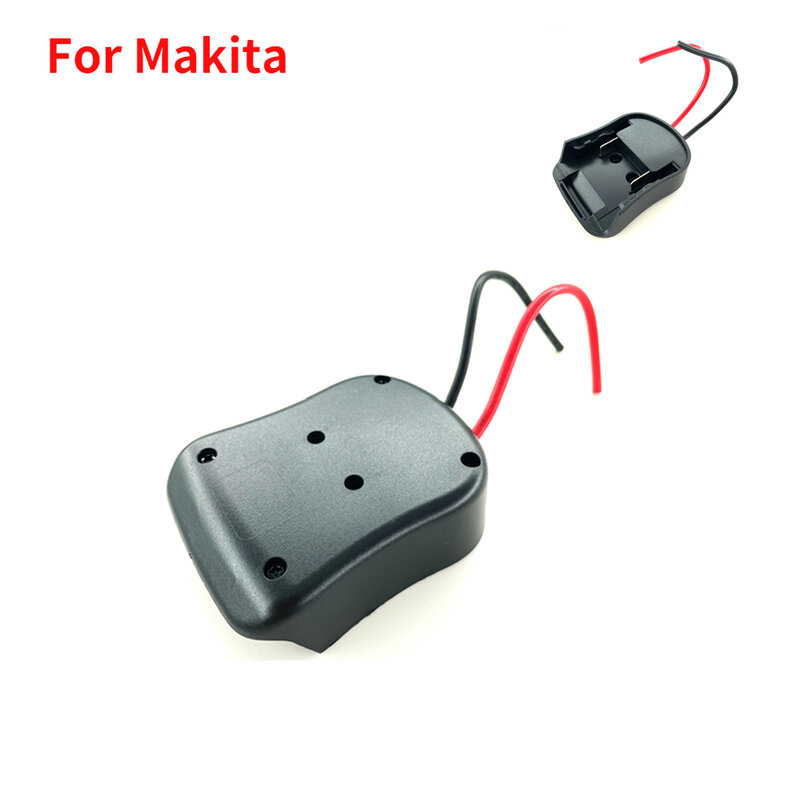 Adaptador de batería DIY para Makita/Bosch/Milwaukee/Dewalt, conector de alimentación de 18V, soporte de base, cables de 14 Awg