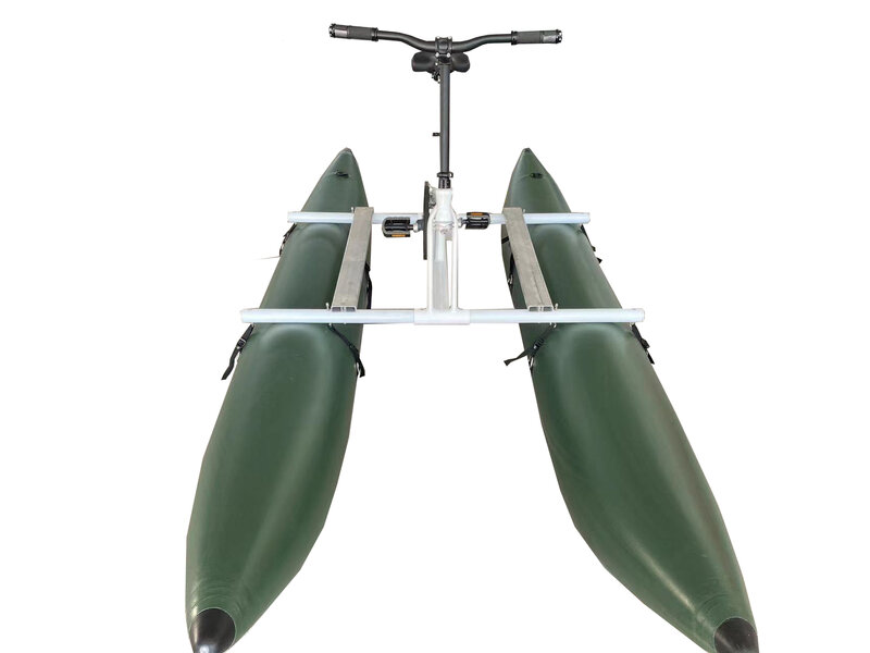 Bicicleta de agua de mar personalizada, Pedal de bicicleta de lago, barco de PVC, inflable, flotante, alta calidad, a la venta