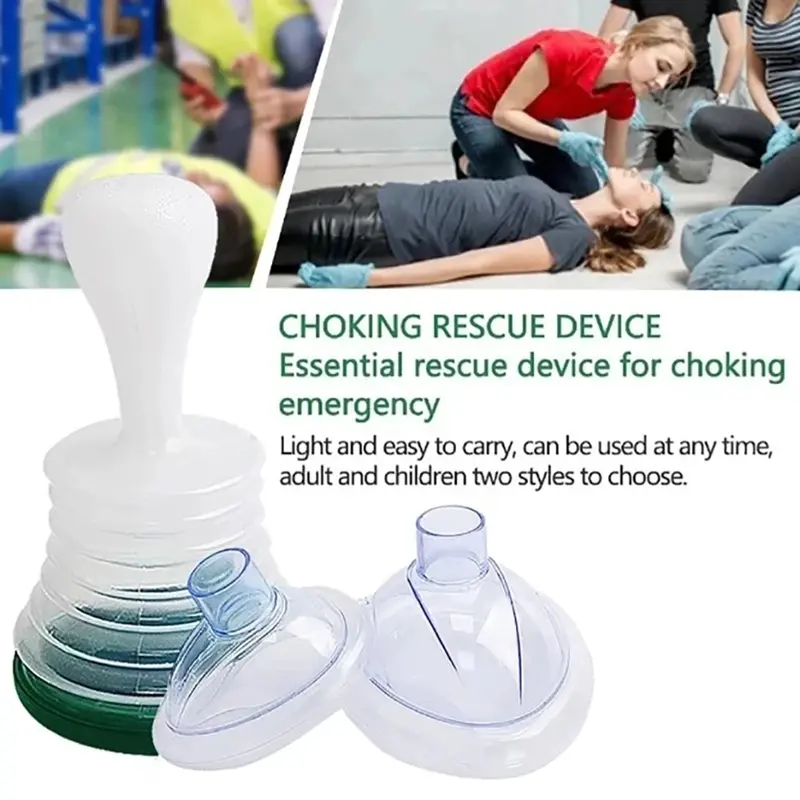 1/3 buah Asphyxia Kit bantuan pertama Anti kekurangan choker perangkat darurat untuk menggunakan Trainer pernapasan choker Combo