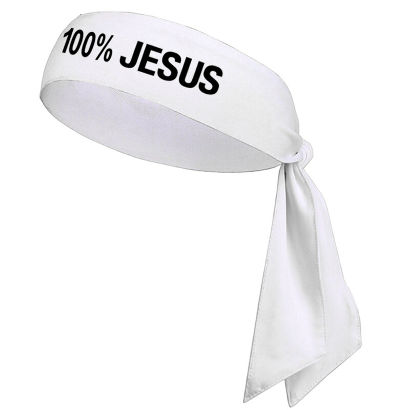 JESUS-Basquete Sports Headband para Homens e Mulheres, Correndo Sweatband De Fitness, Bandana, 100% Impressão