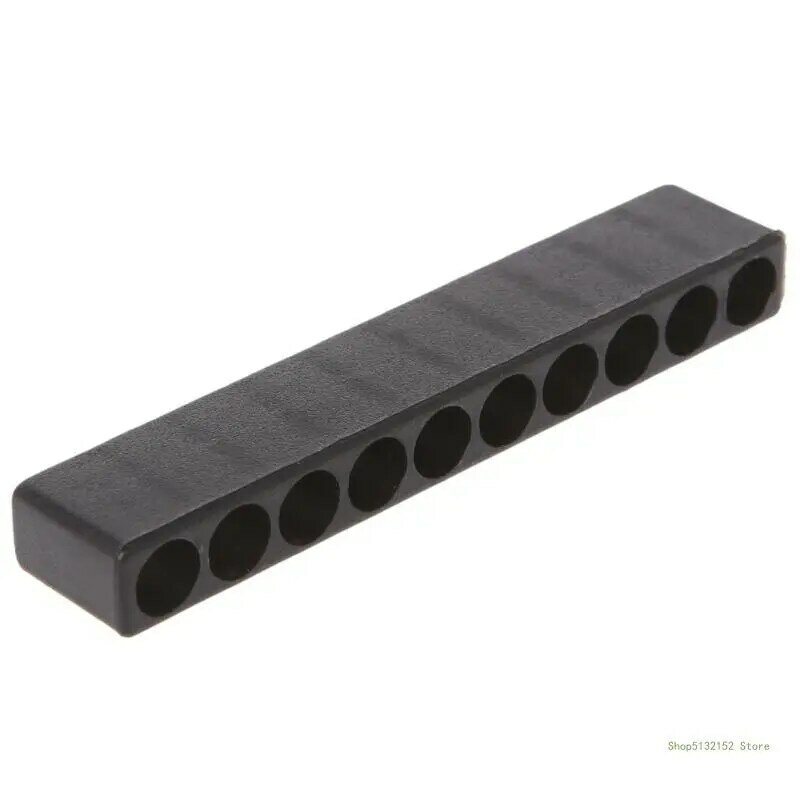 QX2E Bithalter Bohrkopf Aufbewahrungsbox Block 12 Löcher für 6,35 mm Sechskantschaft-Bits