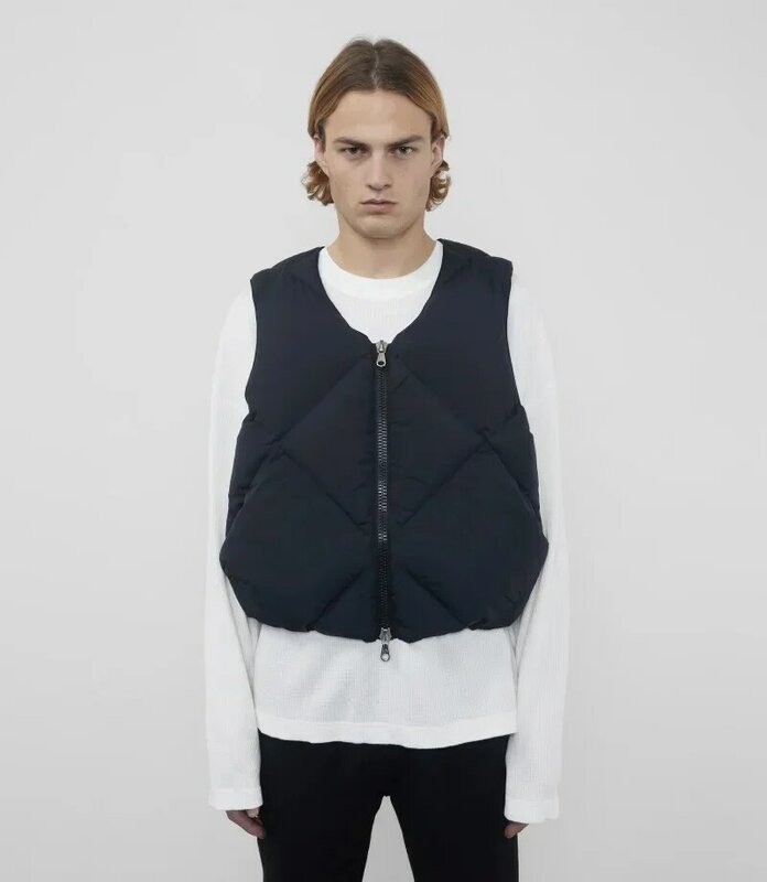 Cole Buxton-Chaleco de algodón para hombre y mujer, chaquetas de gran tamaño a cuadros de diamantes, calidad superior 1:1, 2024ss