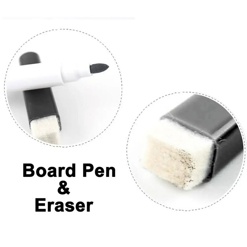 40 sztuk Marker do tablicy długopisy magnetyczne łatwe wymazywanie długopisy z gumkami Cap dla Office Home artykuły szkolne/biurowe