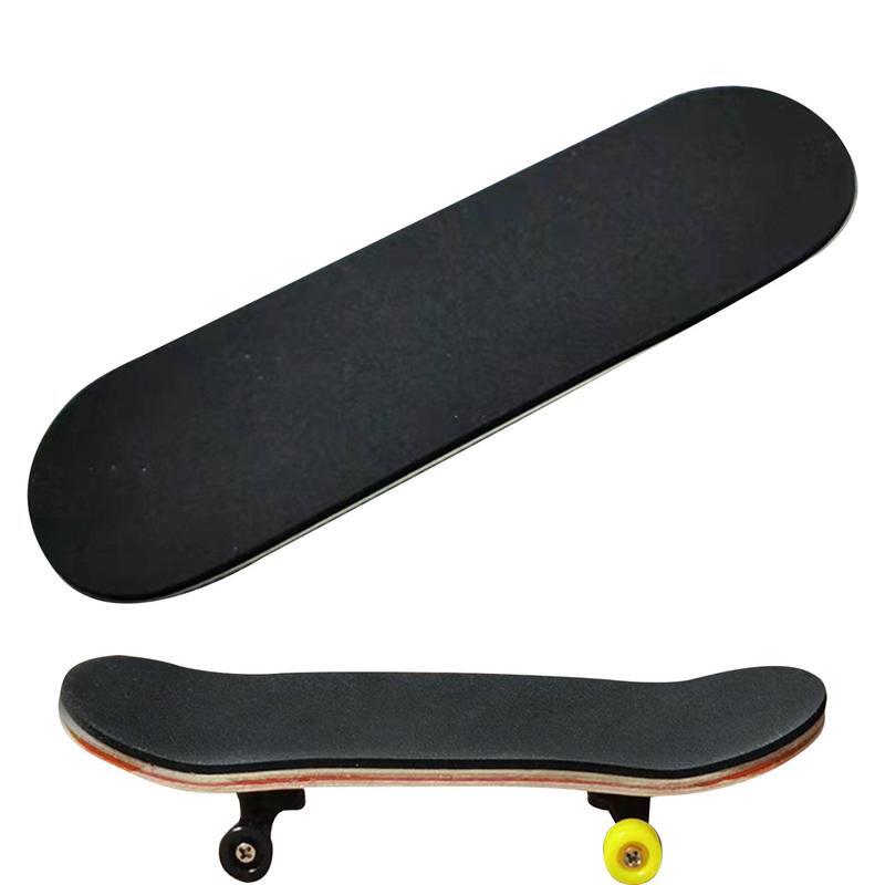 Non-Slip Fingerboard Deck Adesivos, Universal Grip Tape, Finger Toys, Skates, Preto, Dedo, Corte