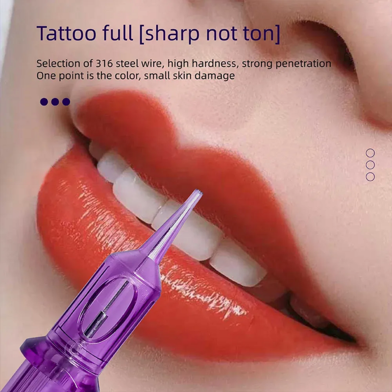 Agulhas de tatuagem F-ONE-cartucho, Micropigmentation SMP, maquiagem permanente, delineador, lábios, sobrancelhas, Microblading