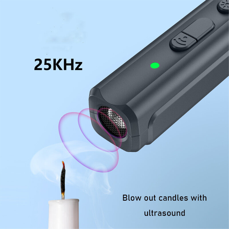 N11 Handheld Barking Stop Device Ultrasonic Dog Driver Portable Anti Bite Tool Power Blowing Out Candles USB Charging