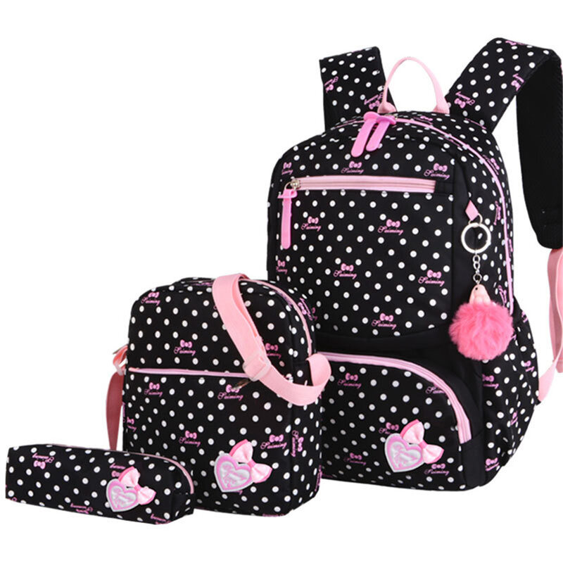 Dropshipping 3 pz/set borsa da scuola zaini zainetto moda bambini zaino adorabile per bambini borsa per ragazze studente Mochila Sac