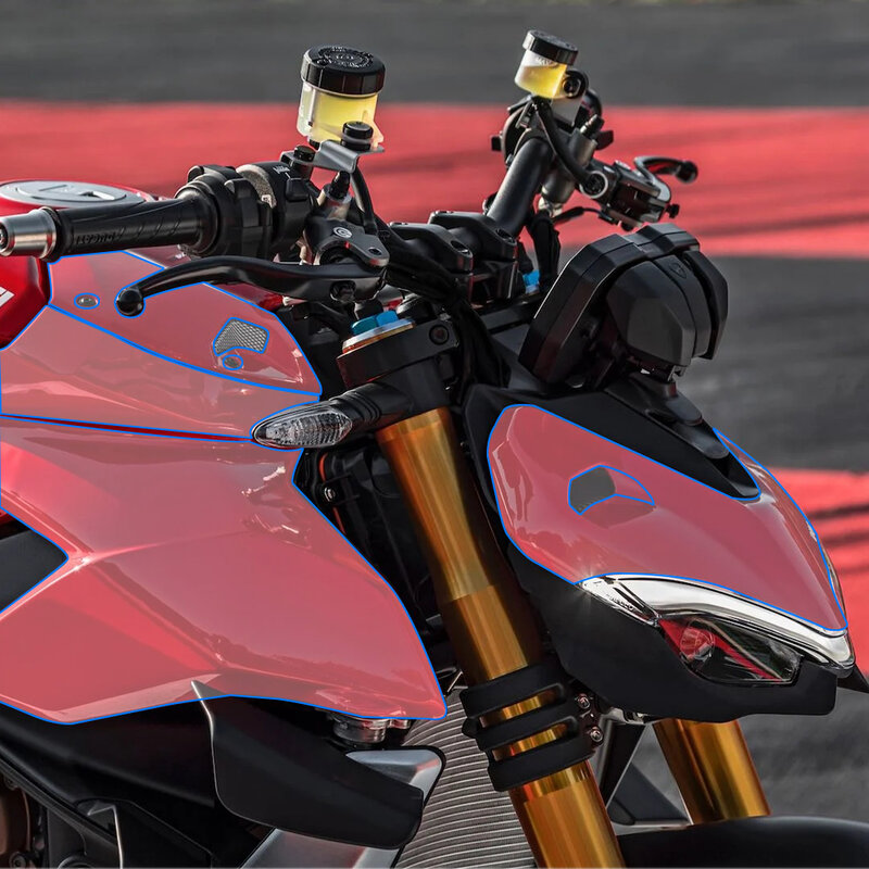 دراجة نارية كامل الجسم فيلم واقية شفافة ، مجموعة حماية الطلاء لدوكاتي V4 ، V4 S ، ملحقات كاملة