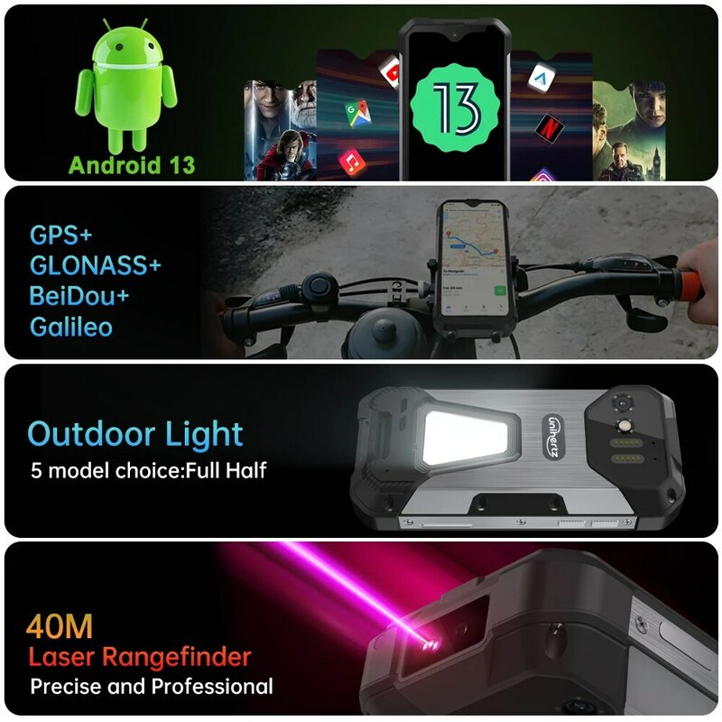 Unihertz 4,3 tank mini robustes smartphone 5800 zoll display android 13 256 mah 24gb gb helio g99 octa core 100mp kameras ip68
