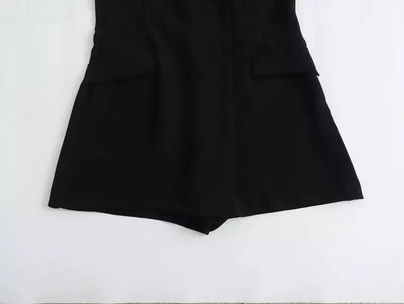 Vrouwen Nieuwe Mode Flip Pocket Decoratie Lange Stijl Slank Vest Vintage Mouwloze Knoop-Up Dames Vest Chic Tops