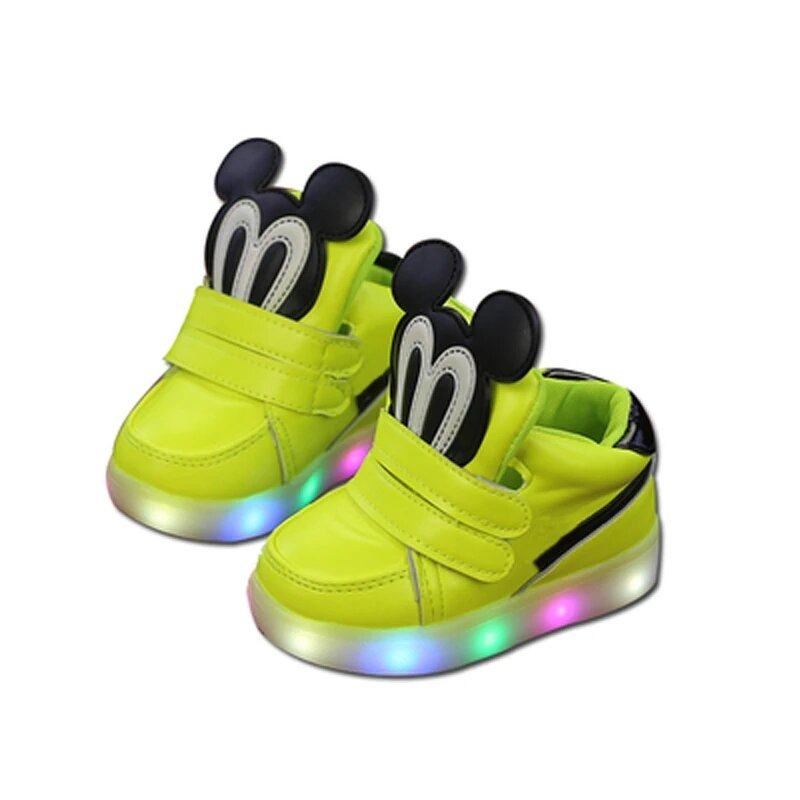 Детские классические кроссовки с разноцветным освещением, Классическая Повседневная обувь для маленьких девочек и мальчиков, Симпатичные ботинки для малышей