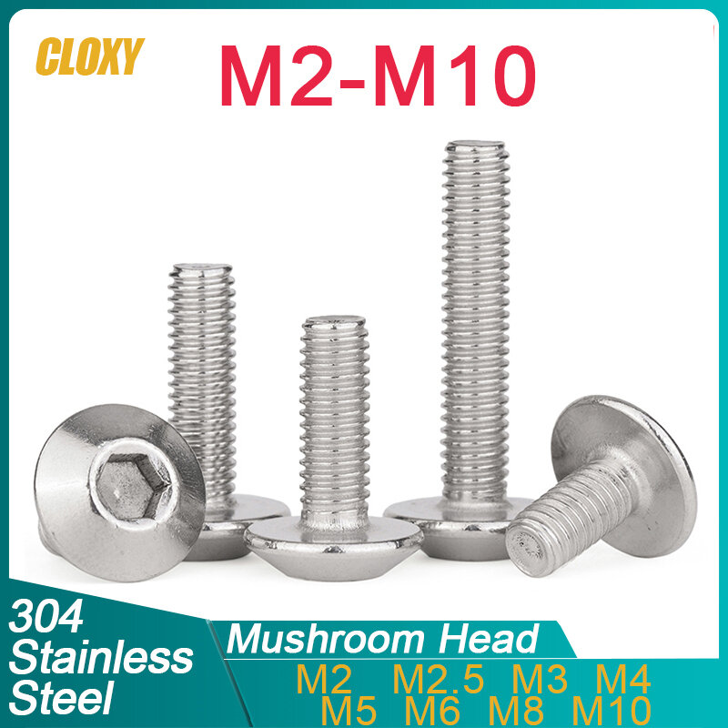 M2 M2.5 M3 M4 M5 M6 M8 M10 304 Шестигранная головка из нержавеющей стали