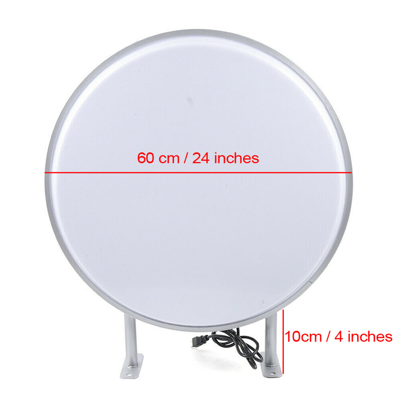 24" Double Sided Round Outdoor/Indoor Light Box LED Sign for Retail Advertising
