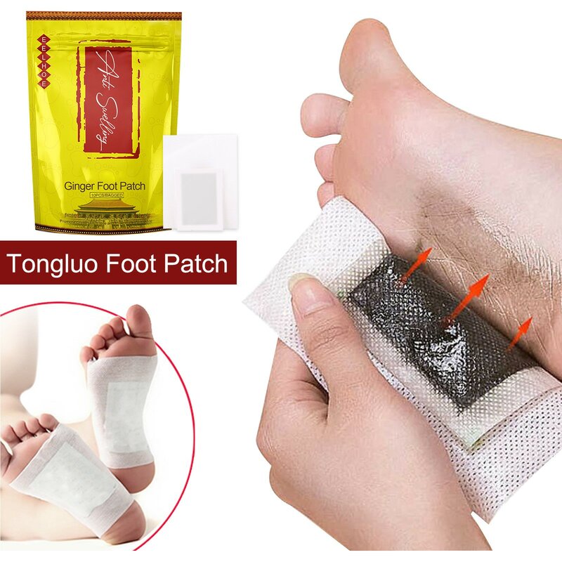 10/20/50/100PCS Ginger Wormwood Detox Foot Patches Deep Cleansing Foot Sticker Anti-Swelling Body Toxin Detoxification Feet Pads