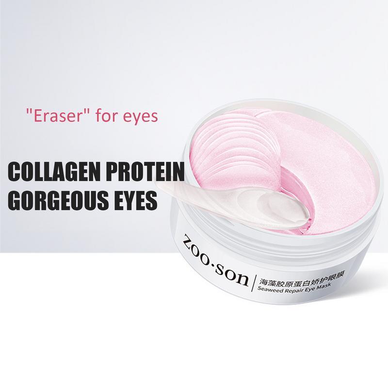 Sob Eye Gel Pads, hidratante Eye Gel Pads, fácil de absorver os olhos, Anti Aging, círculos escuros, Puffiness Aliviar, 60pcs