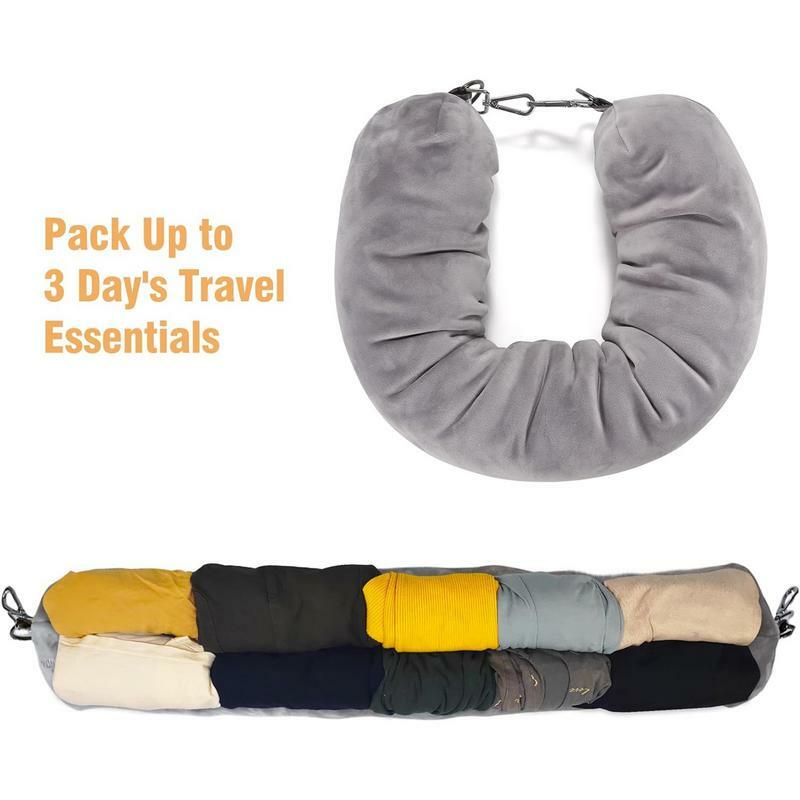 U-образная подушка, портативная дорожная подушка для хранения одежды, Автомобильный подголовник, бытовая дорожная подушка для шеи
